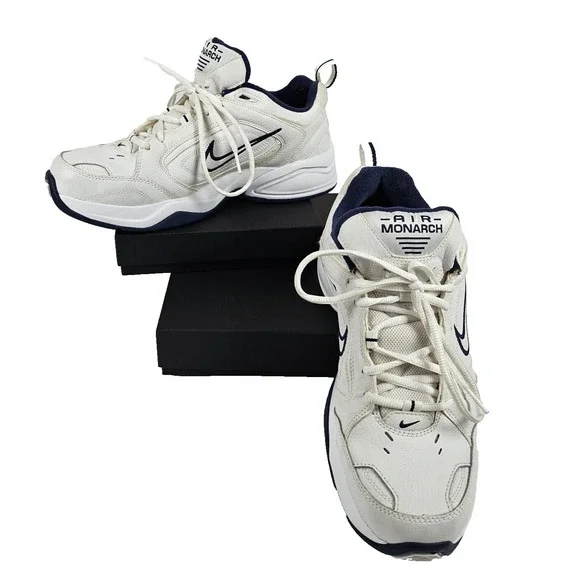 Nike | Shoes | Nike Mens Size 1 Air Monarch White Blue Lace  display picture 1